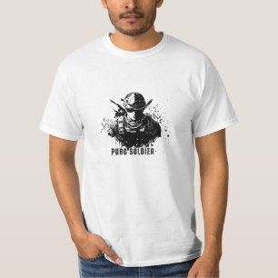 Pôr t-shirt de soldado para jogadores