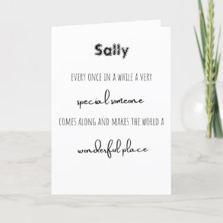 Por Um Cartão De Alguém Dobrado Especialmente Obri