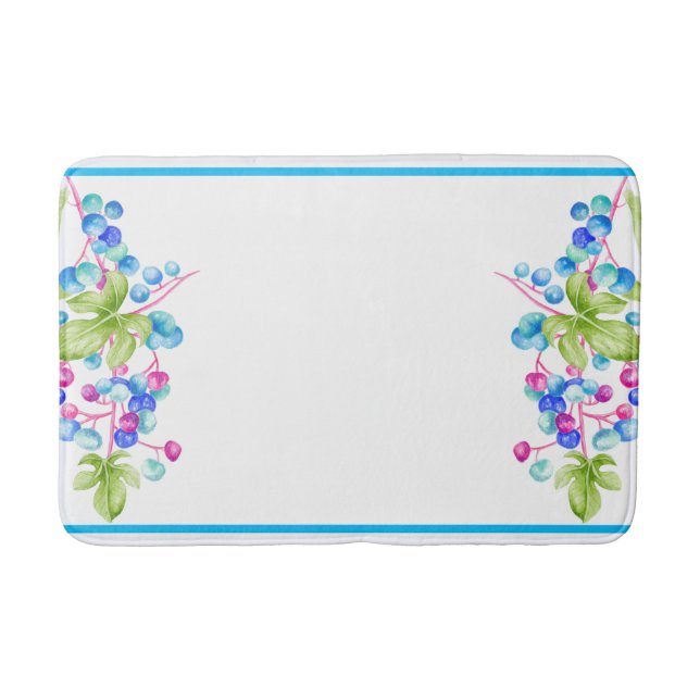 Porcelain Berries em um tapete de banho (Frente)