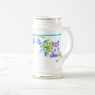 Porcelain Berries numa Caneca de cerveja