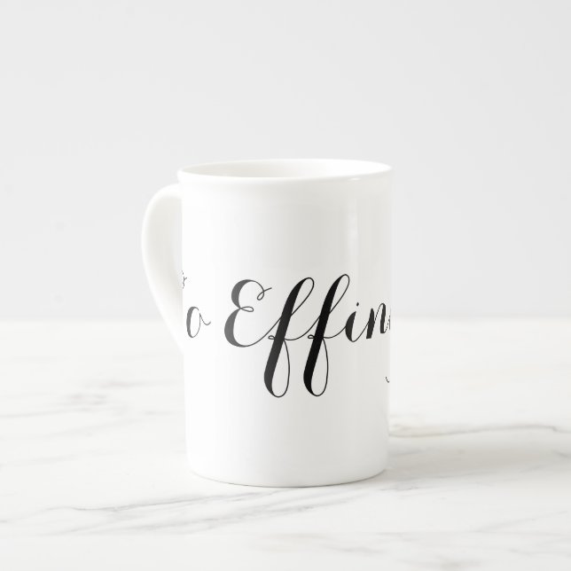 Porcelana Assim CANECA de Effing Rah (Frente Esquerda)