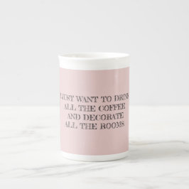 Porcelana Beba toda a caneca de café