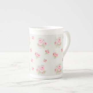 Porcelana Bonito na caneca de café cor-de-rosa