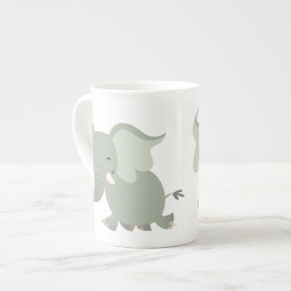 Porcelana Caneca alegre bonito de China de osso do elefante