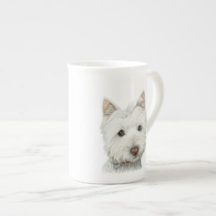 Porcelana Caneca bonito do cão de Westie