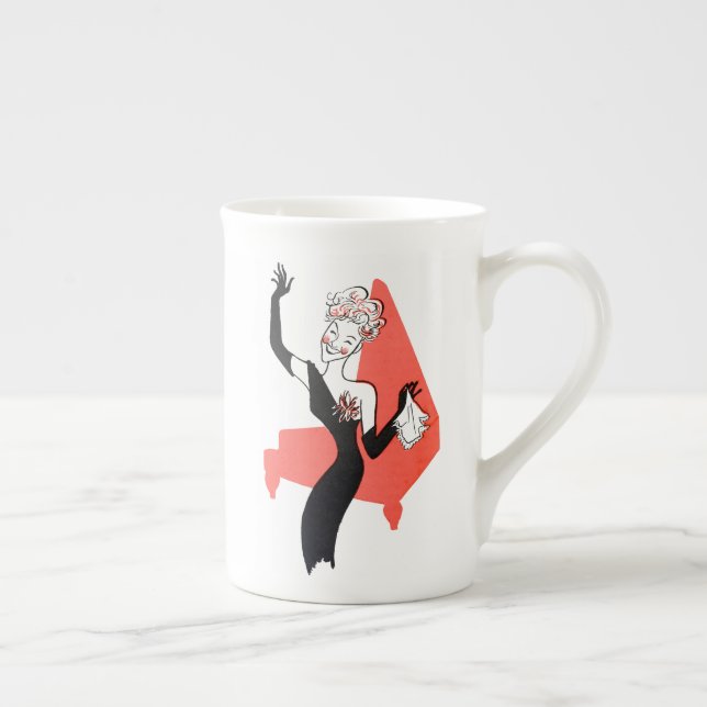 Porcelana Caneca da caricatura de Hildegarde (Direita)