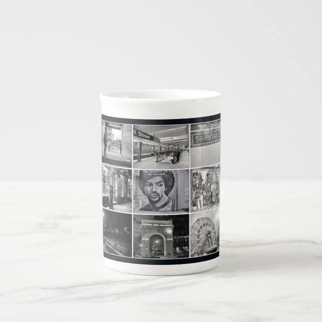 Porcelana Caneca da colagem de New York (Frente)