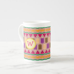 Porcelana Caneca da especialidade dos doces de verão