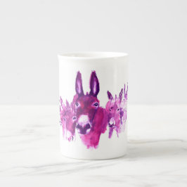 Porcelana Caneca de café do asno
