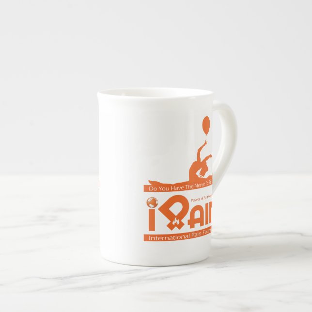Porcelana caneca de café enorme do iPain (Frente Esquerda)