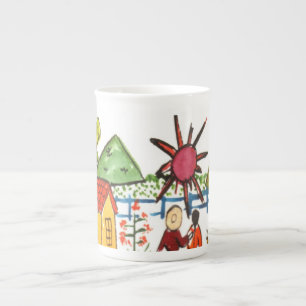 Porcelana Caneca de café mexicana da cena