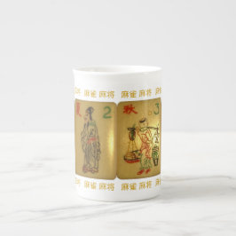 Porcelana Caneca de China de osso com azulejos da estação