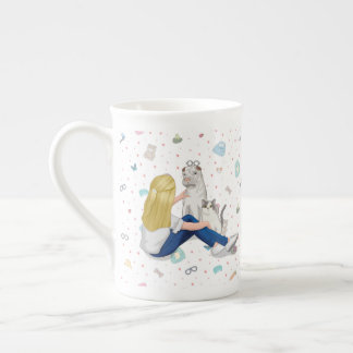 Porcelana Caneca de China de osso de Anniepaddington - arte