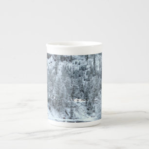 Porcelana Caneca de China de osso - de "dia inverno em