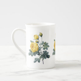 Porcelana Caneca de China de osso de Redoute do rosa amarelo