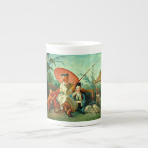 Porcelana Caneca de China de osso do Chinoiserie