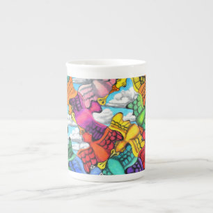Porcelana Caneca de China de osso do engarrafamento