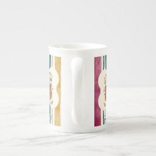 Porcelana Caneca de Gato Professora Personalizada Nome e S