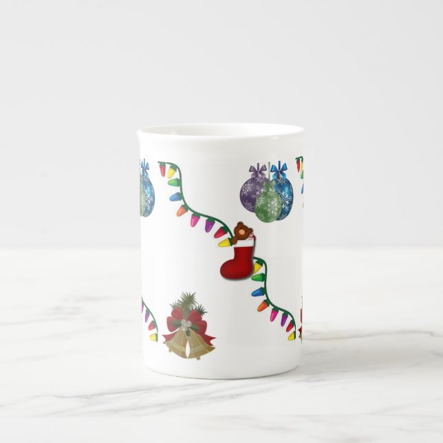 Porcelana Caneca de Natal (Frente)