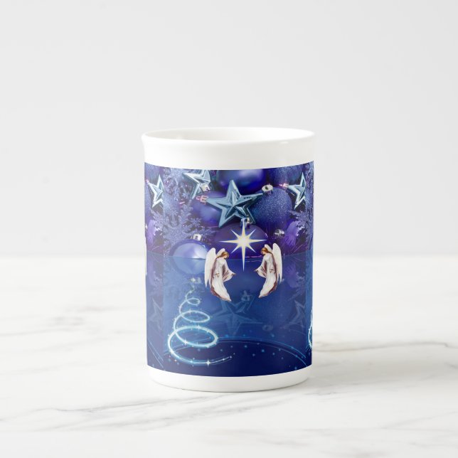 Porcelana Caneca de Natal, Angel (Frente)