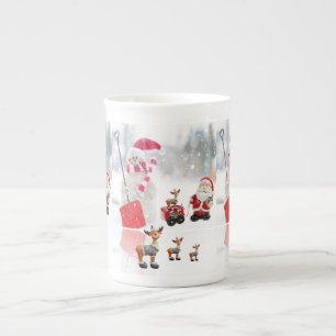 Porcelana Caneca de Natal Boneco de Neve