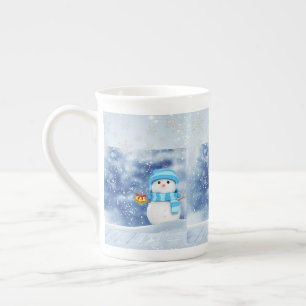 Porcelana Caneca de Natal, Boneco de Neve, Feliz Natal