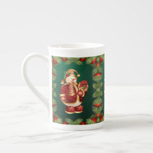 Porcelana Caneca de Natal, Boneco de Neve, Feliz Natal