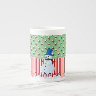 Porcelana Caneca de Natal, Boneco de Neve, Feliz Natal