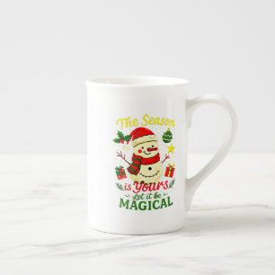 Porcelana Caneca de Natal com Boneco de Neve Mágico Espécial