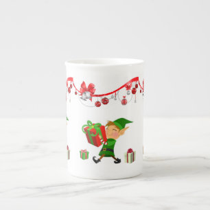 Porcelana Caneca de Natal, Elf, Feliz Natal
