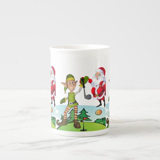 Porcelana Caneca de Natal, Elf, Feliz Natal (Frente)