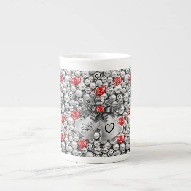 Porcelana Caneca de Natal, Feliz Natal (Frente)