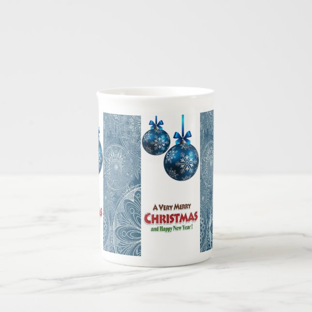 Porcelana Caneca de Natal, Feliz Natal (Frente)