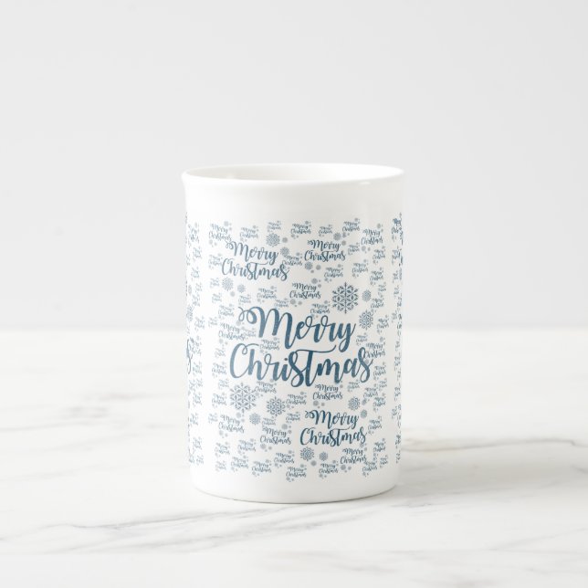 Porcelana Caneca de Natal, Feliz Natal (Frente)