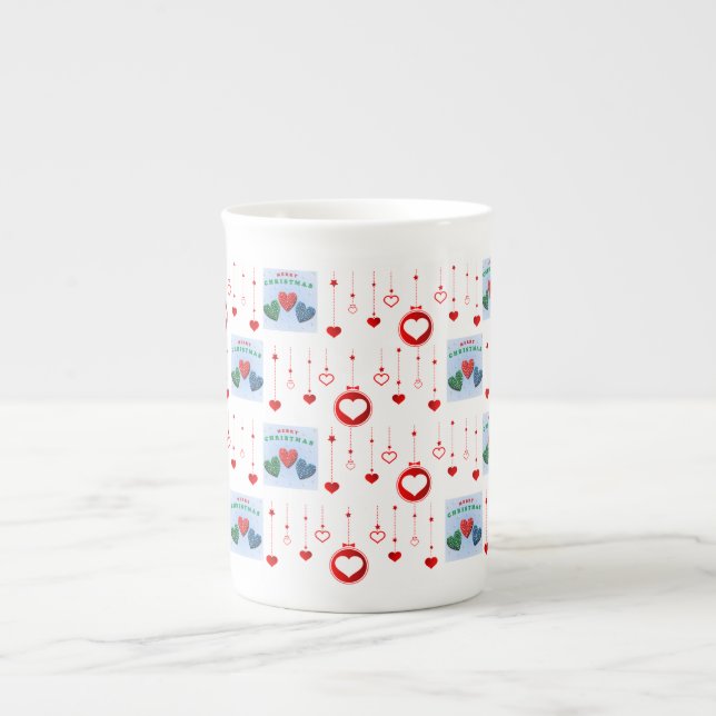 Porcelana Caneca de Natal, Feliz Natal (Frente)