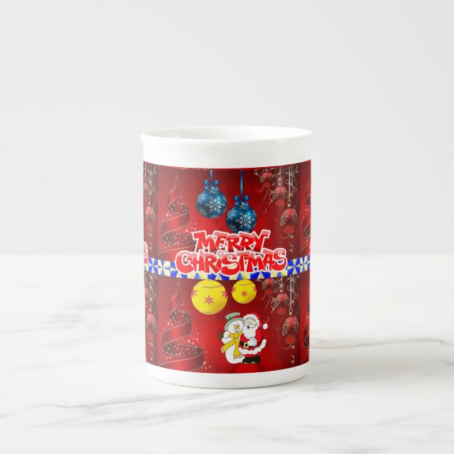 Porcelana Caneca de Natal, Feliz Natal (Frente)