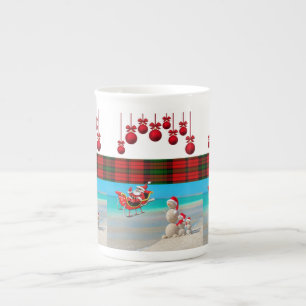 Porcelana Caneca de Natal Homem de Neve