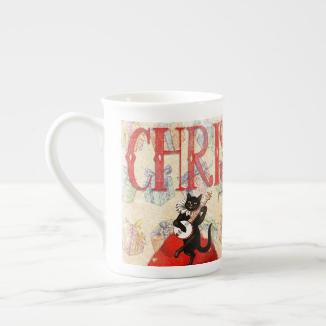 Porcelana Caneca de Natal, Kitten (Esquerda)