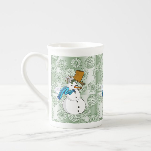 Porcelana Caneca de Natal, Neve, Feliz Natal (Esquerda)
