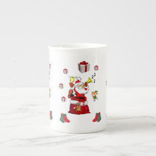 Porcelana Caneca de Natal Papai Noel
