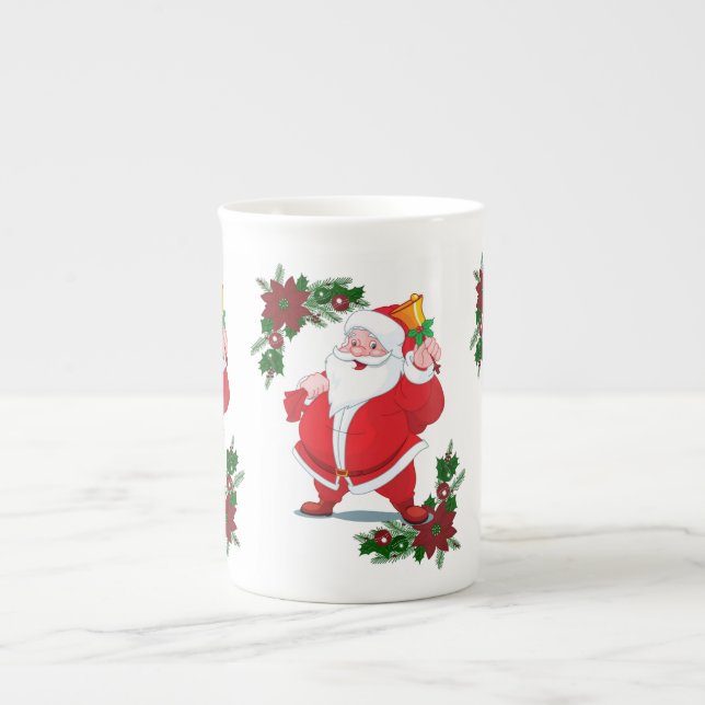 Porcelana Caneca de Natal, Papai Noel (Frente)