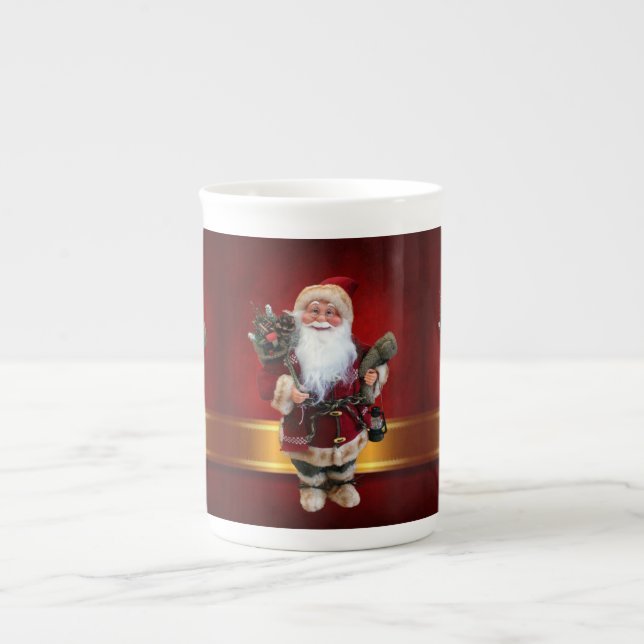 Porcelana Caneca de Natal, Papai Noel (Frente)