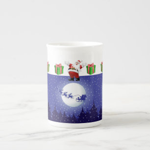 Porcelana Caneca de Natal Papai Noel