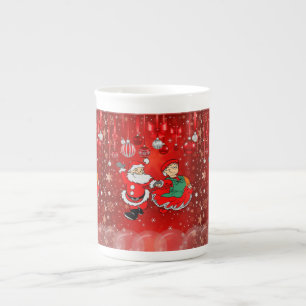 Porcelana Caneca de Natal, Papai Noel