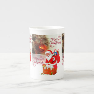 Porcelana Caneca de Natal, Papais noeis, Feliz Natal