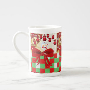 Porcelana Caneca de Natal, Papais noeis, Feliz Natal