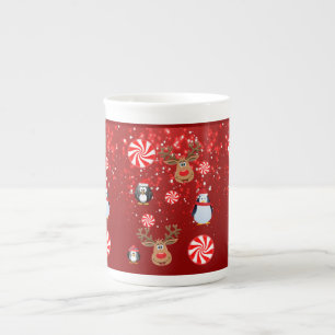 Porcelana Caneca de Natal, Pinguim, Feliz Natal