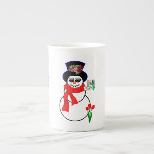 Porcelana Caneca de Natal, Snowman, Feliz Iphone de Natal