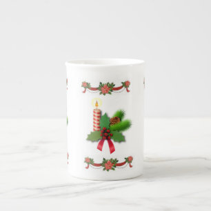Porcelana Caneca de Natal, Vela de Natal