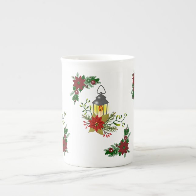Porcelana Caneca de Natal, Vela de Natal (Frente)